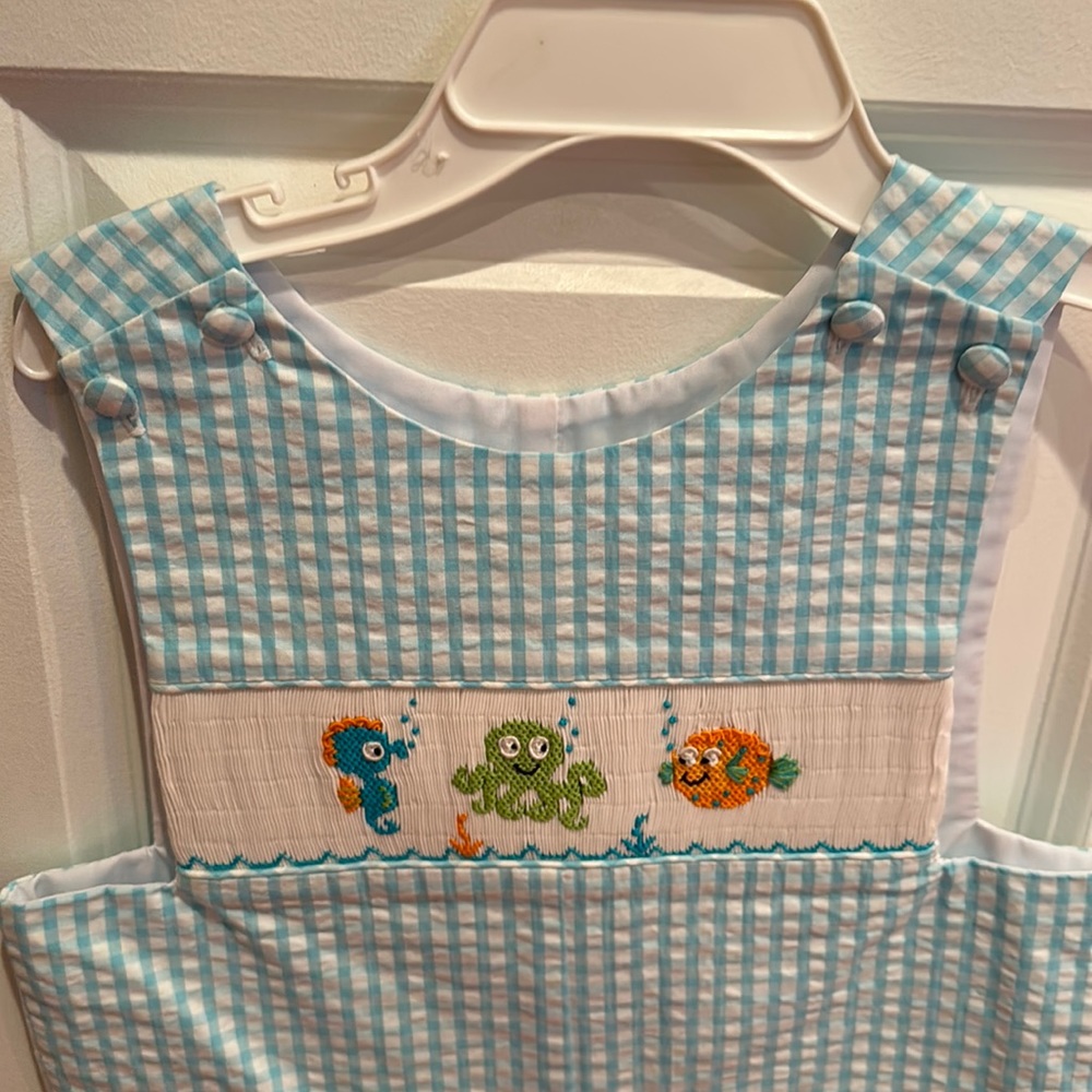 NWT smocked under the sea outfit smoke-free home
